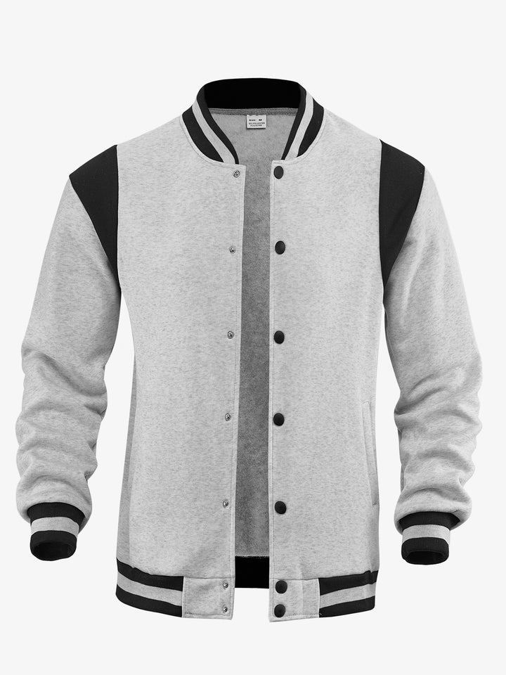 Herren Baseballjacke mit kontrastierenden Ärmeln Echoarchiv