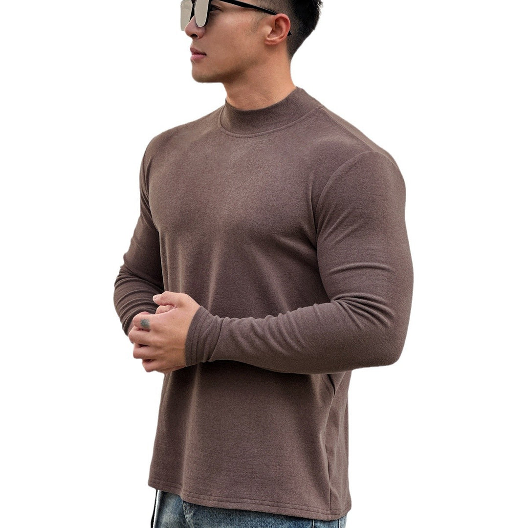 Herren Langarmshirt aus atmungsaktiver Baumwollmischung mit sportlichem Schnitt Echoarchiv