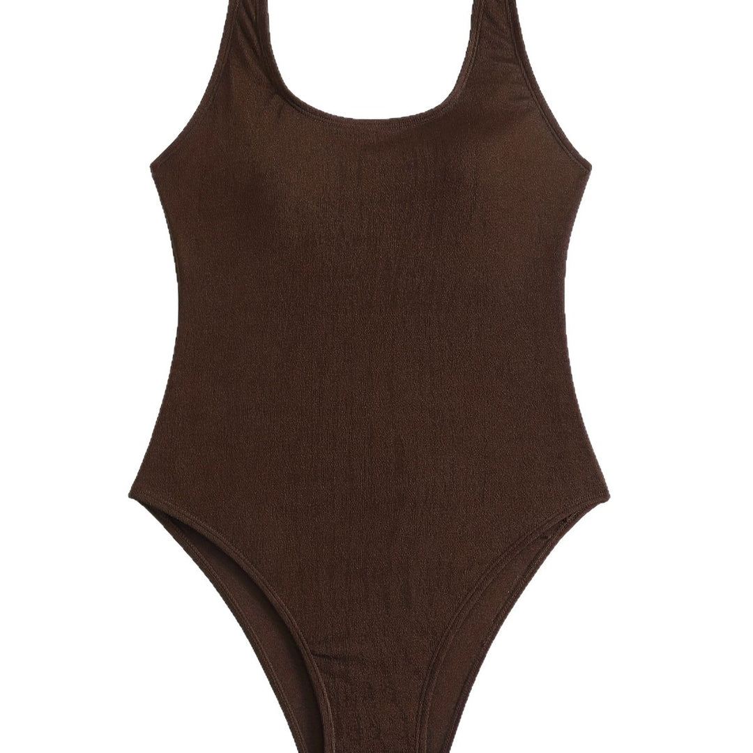 Damen Einteiler Badeanzug mit elegantem Rücken-Detail Echo Archiv
