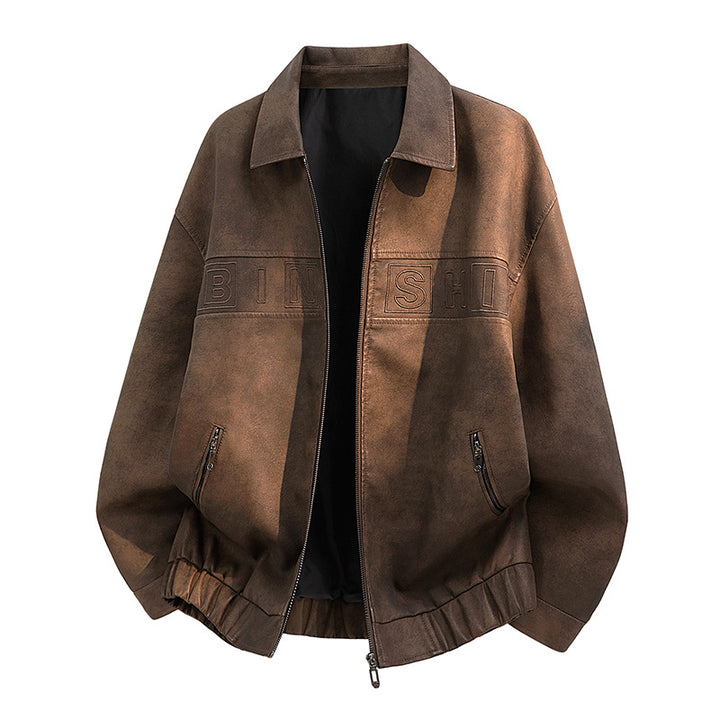 Herren Modische Bikerjacke im Vintage-Look Echo Archiv