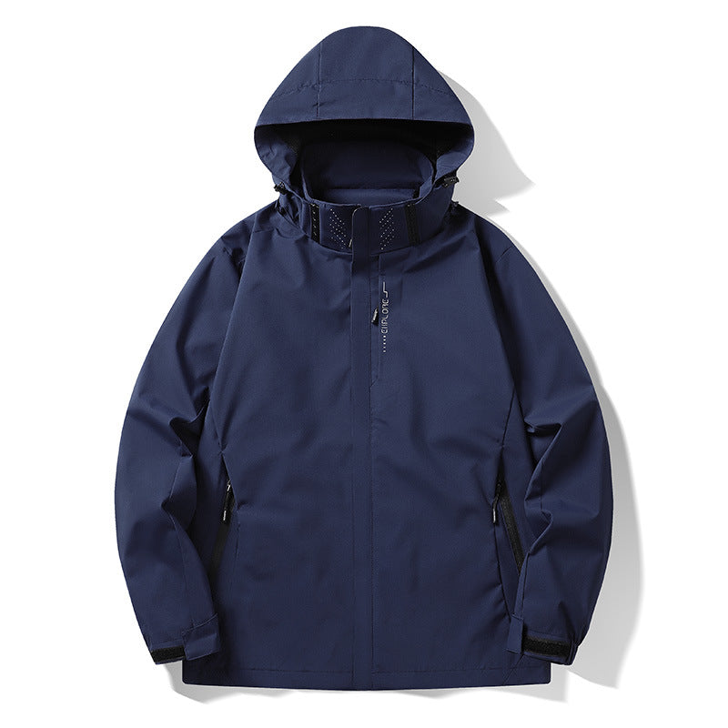 Herren Wasser- und winddichte technische Kapuzen-Outdoorjacke mit verschweißten Nähten und atmungsaktivem Futter Echo Archiv