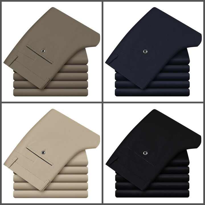 Herren elegante Slim-Fit Anzughose Echoarchiv