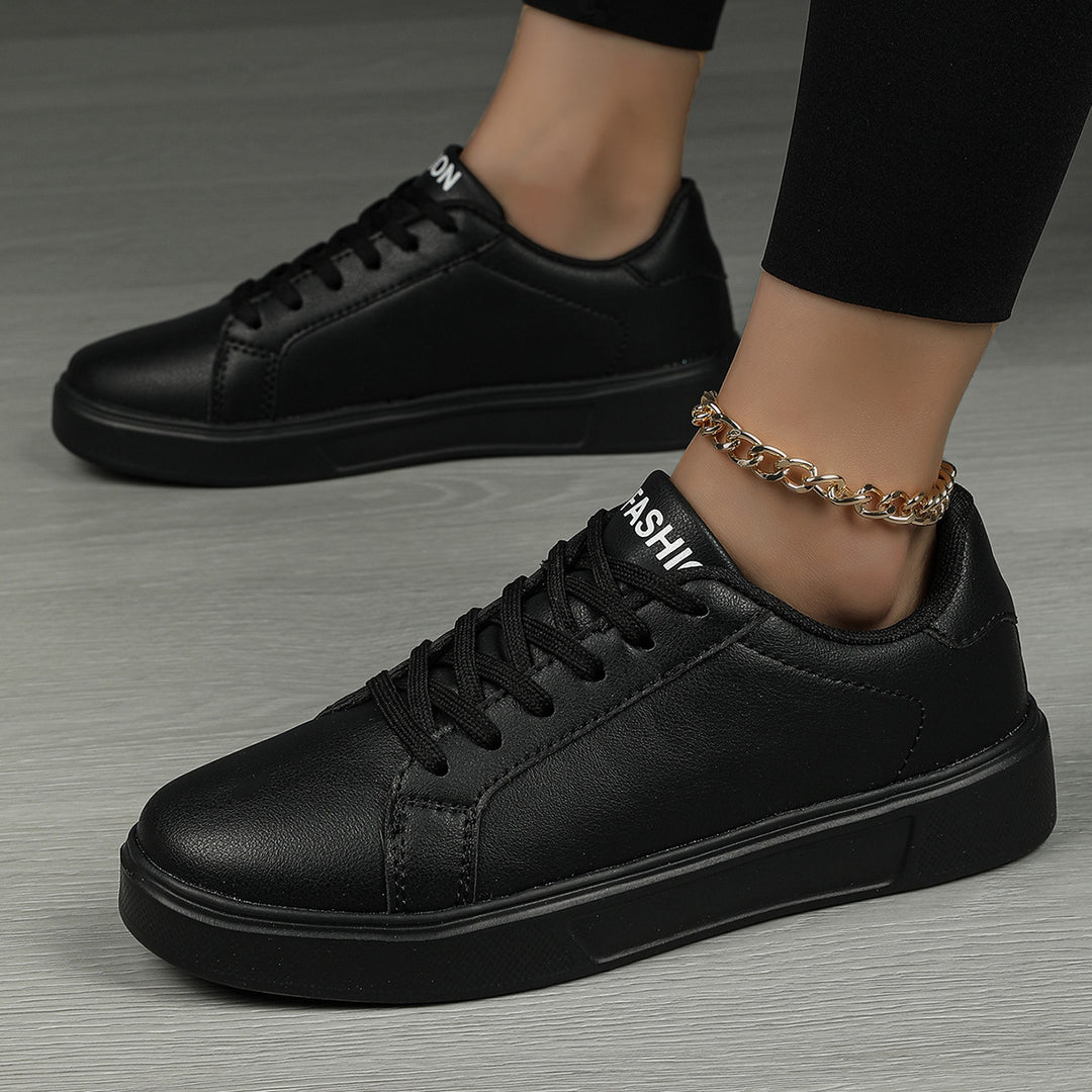 Damen nan minimalistische Sneaker im veganen Lederlook mit gepolsterter Komfortsohle Echo Archiv