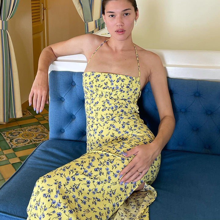 Damen Maxikleid mit floralem Muster Echo Archiv