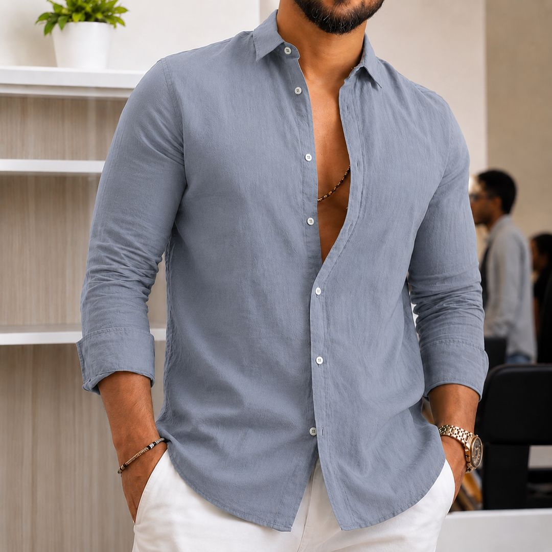Herren Leichtes Leinenhemd – Arvello