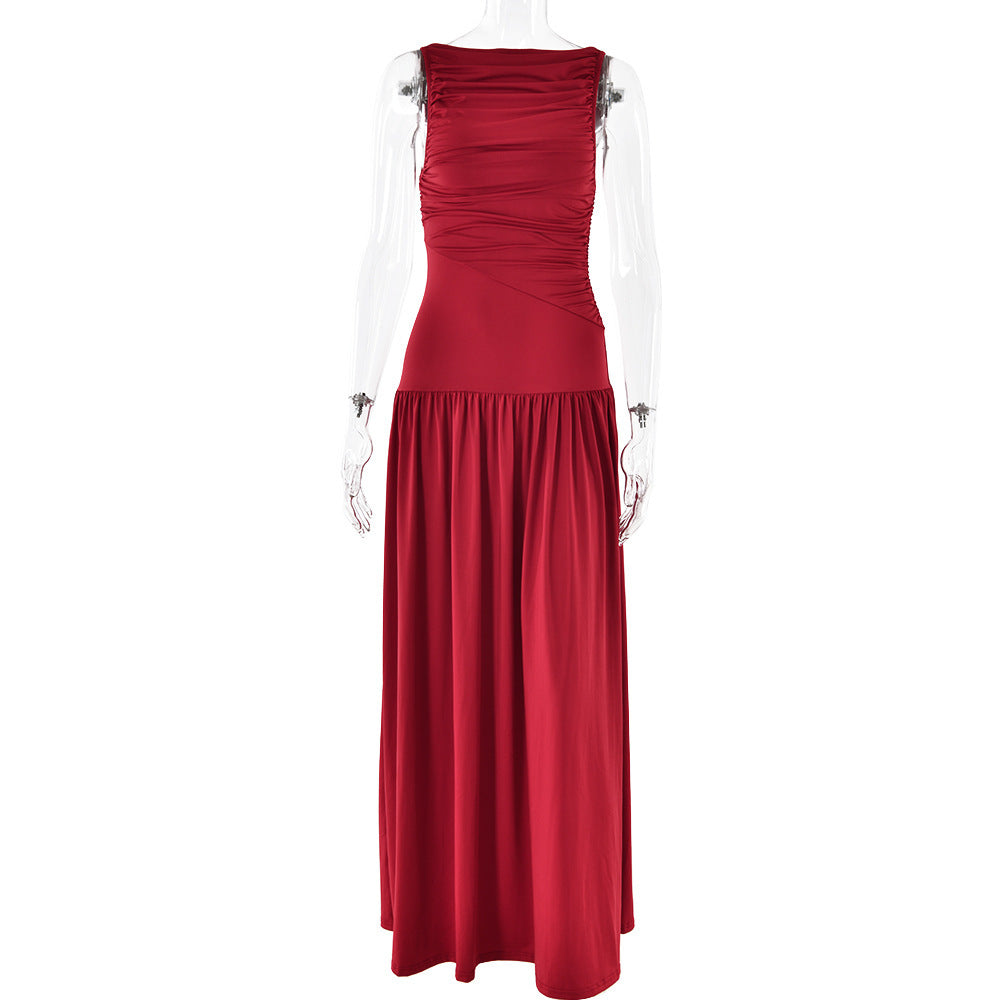Damen Elegantes Maxikleid mit raffiniertem Rüschendesign Echo Archiv