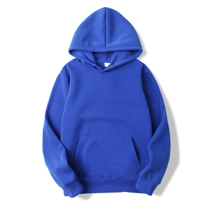 Unisex minimalistischer Kapuzenpullover ohne Reißverschluss mit innen angerautem French-Terry und integrierter Kängurutasche Echo Archiv