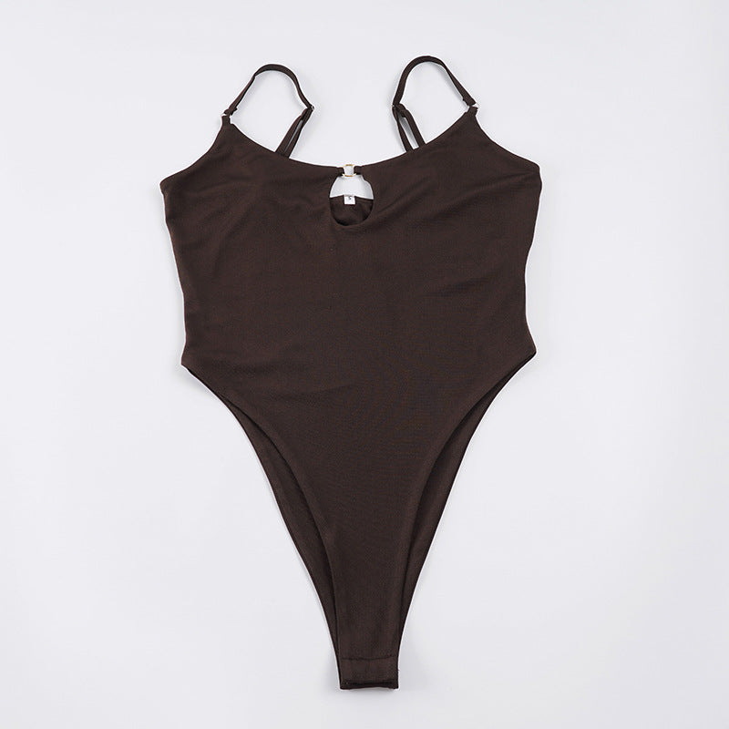 Damen One-Shoulder Badeanzug mit raffiniertem Ausschnitt und verstellbaren Trägern Echo Archiv
