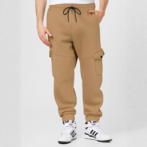 Herren Sportliche Cargo-Jogginghose mit Taschen und elastischem Bund Echoarchiv