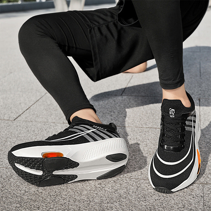 Unisex Profi-Tempo-Laufschuh mit sichtbarer Fersen-Airunit und atmungsaktivem Monofilament-Obermaterial – Tavélo