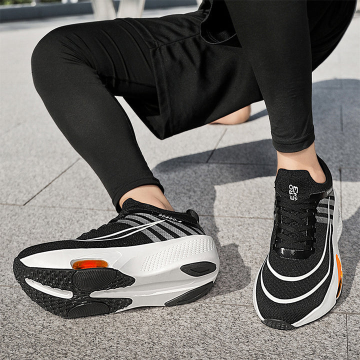 Unisex Profi-Tempo-Laufschuh mit sichtbarer Fersen-Airunit und atmungsaktivem Monofilament-Obermaterial – Tavélo