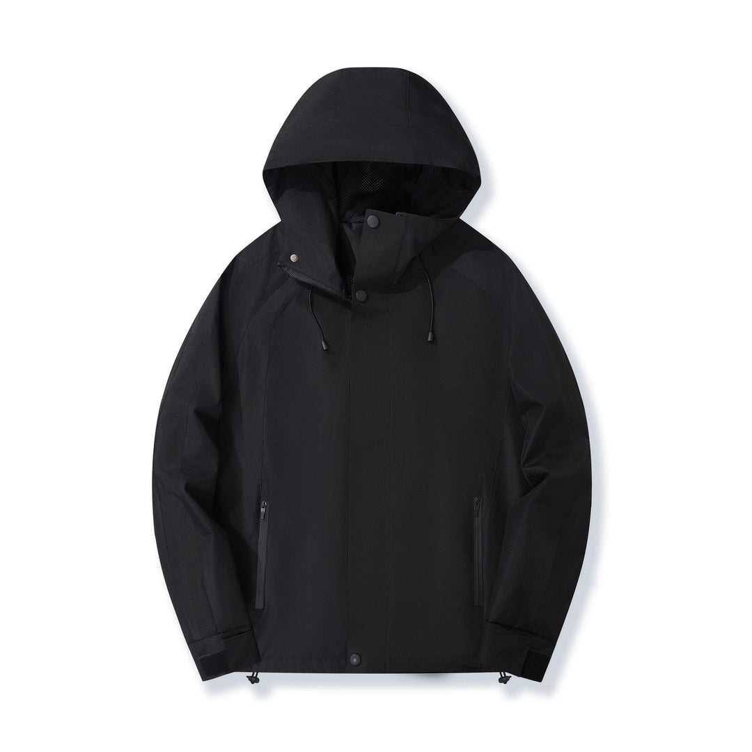 Damen Urbaner Kapuzen-Anorak mit kontrastierenden Bahnen, Mesh-Futter & verstellbarem Saum Echo Archiv