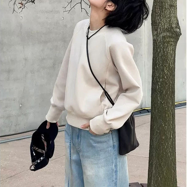 Damen Bequemer Sweatshirt mit raglan Ärmel Echoarchiv