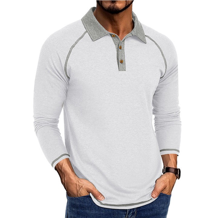 Herren Sportliches Langarm-Poloshirt mit modischem Raglan-Schnitt Echoarchiv