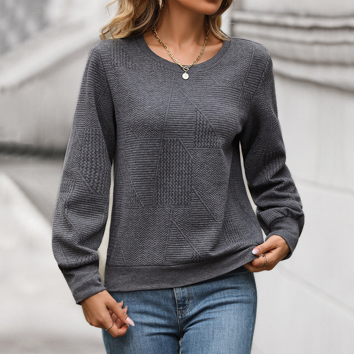Damen Bequemer Strickpullover mit strukturiertem Design Echo Archiv