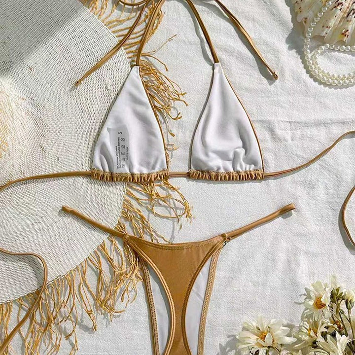 Damen Triangel-Bikini mit verstellbaren Trägersystem und raffinierten Rüschendetails Echo Archiv