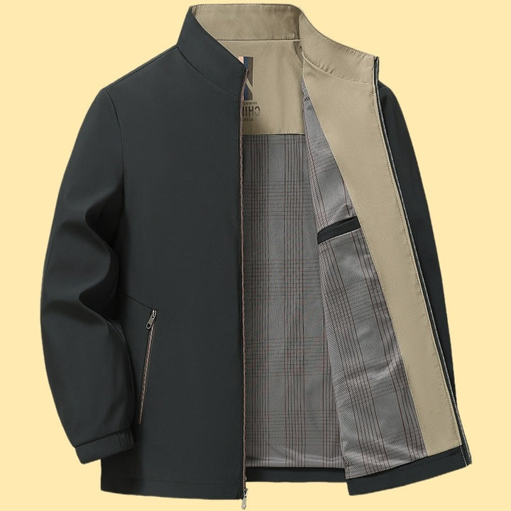 Herren elegante Freizeitjacke mit Stehkragen Echoarchiv