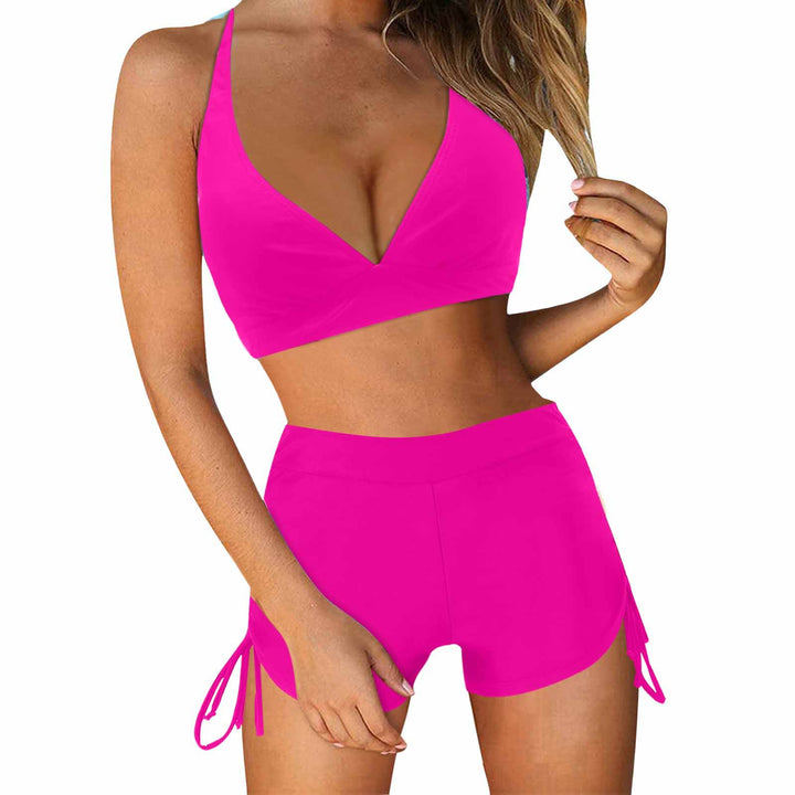 Damen Sportliches Bikini-Set mit modischem Hochbund und Seitenbindebändern Echo Archiv