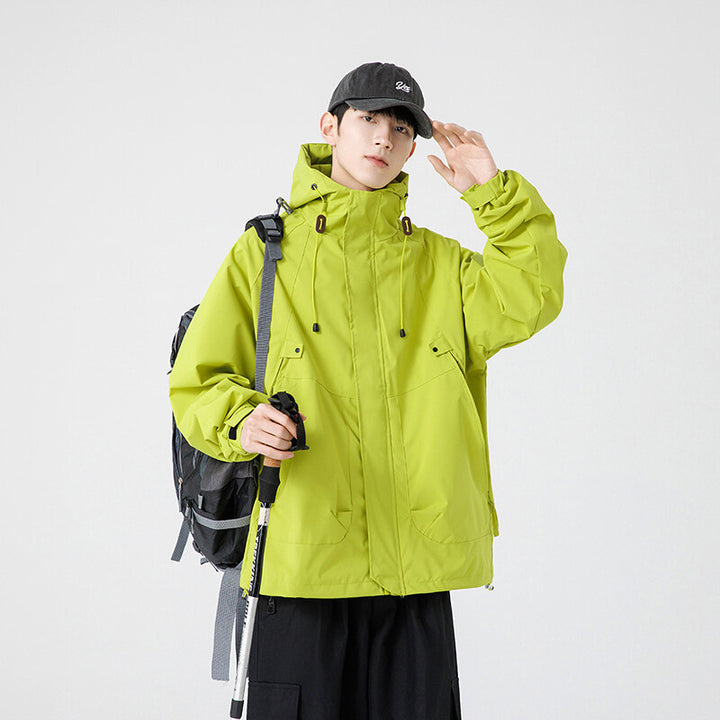 Herren Leichte Funktionsjacke mit hohem Kragen und praktischen Taschen Echoarchiv