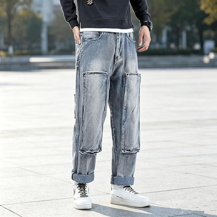 Herren Moderne Cargo-Jeans Echoarchiv
