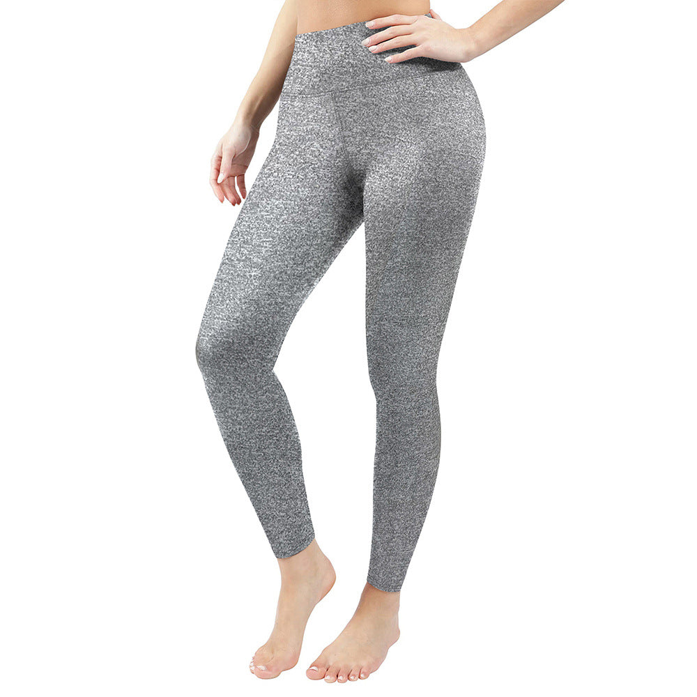 Damen Figurformende High‑Waist Leggings aus meliertem Power‑Stretch mit breitem Komfortbund – Avélisse