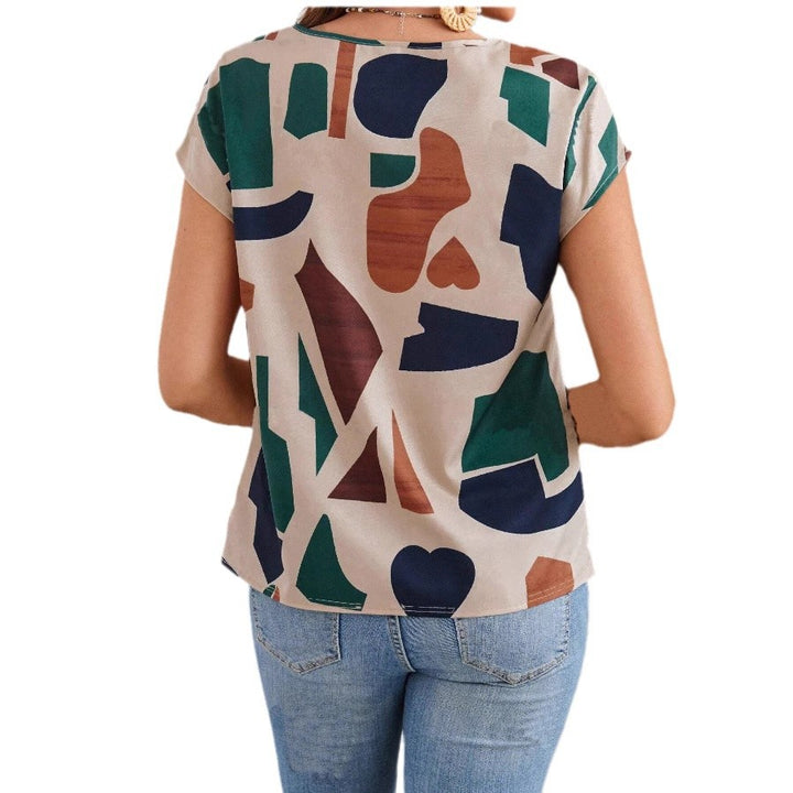 Damen lässige Bluse mit geometrischem Muster Echo Archiv