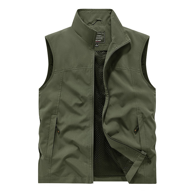 Herren Softshell-Weste mit Mesh-Innenfutter, windabweisend & Reißverschlusstaschen Echo Archiv