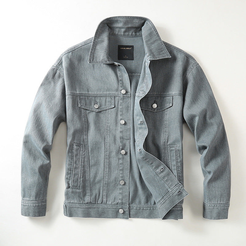 Herren Jeansjacke mit klassischem Schnitt und leichtem Vintage-Wash Echoarchiv