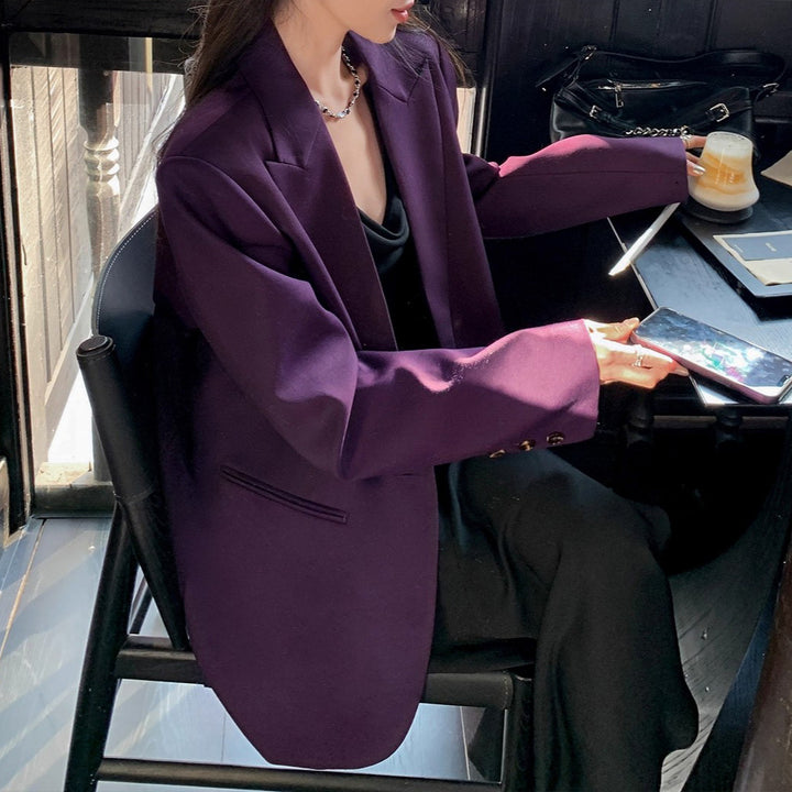 Damen Stilvoller Oversized Blazer Echoarchiv