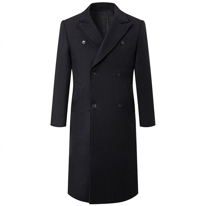 Herren eleganter, schwerer Wollmantel Echoarchiv