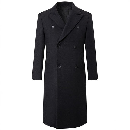 Herren eleganter, schwerer Wollmantel Echoarchiv