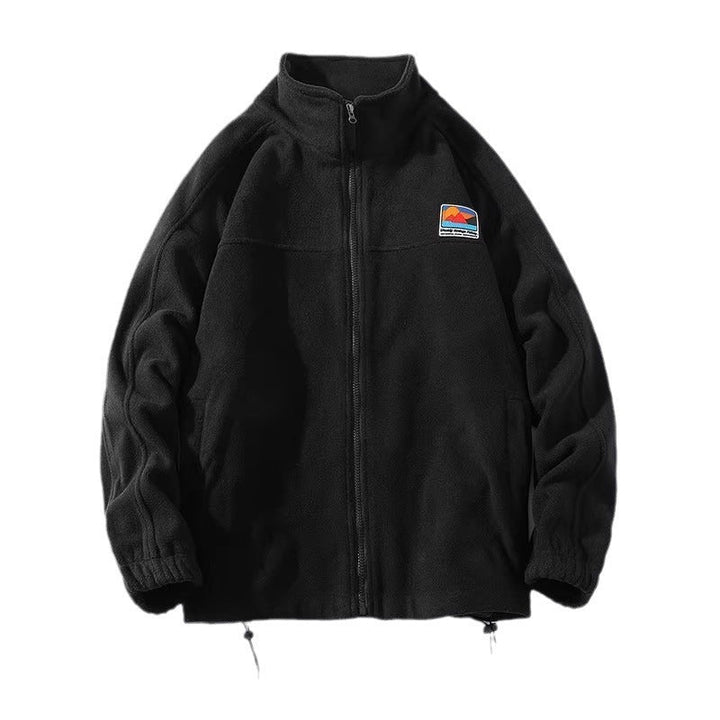 Herren Fleecejacke mit hohem Kragen und praktischen Taschen Echoarchiv