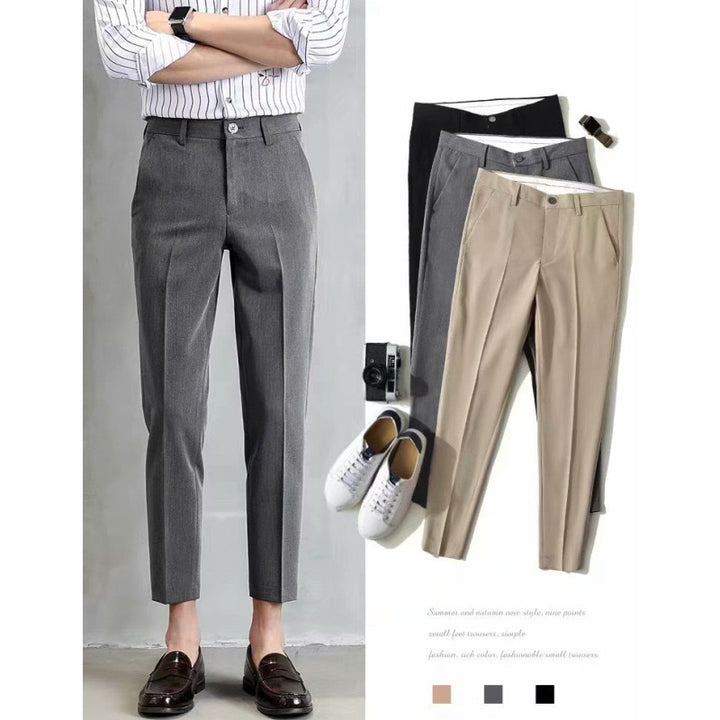 Herren klassische Chino-Hose mit eleganter Passform und subtilen Details Echoarchiv