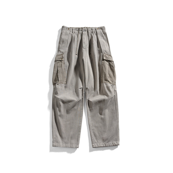 Herren Cargo-Hose mit Kordelbund, weitem Schnitt und Mehrfachtaschen Echo Archiv