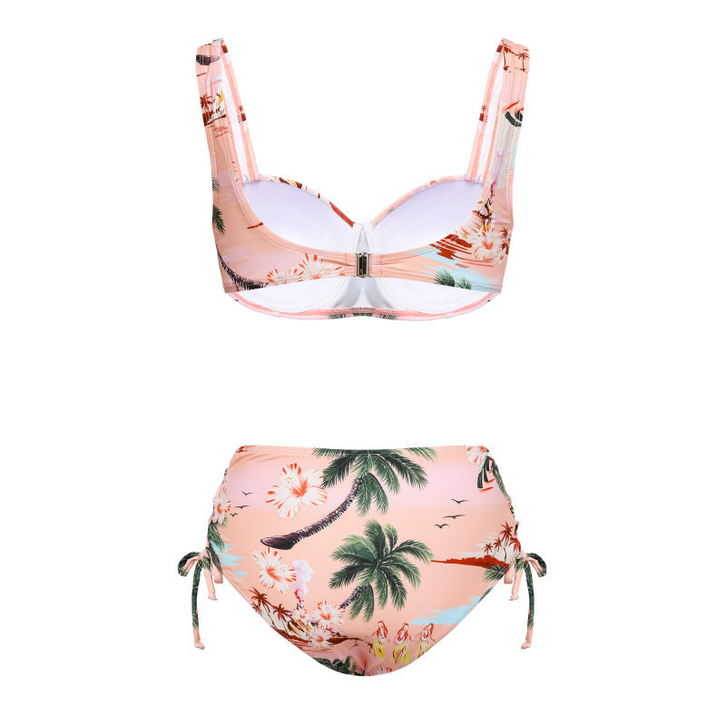 Damen Bikiniset mit hochwertigem Flowerprint und verstellbaren Trägern Echo Archiv