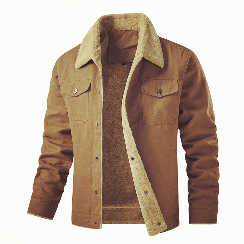 Herren gefütterte Utility-Jacke mit Teddyfutter Echoarchiv