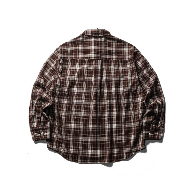 Herren Boxy-Karo-Workshirt aus weichem Flanell mit Doppelbrusttaschen Echo Archiv