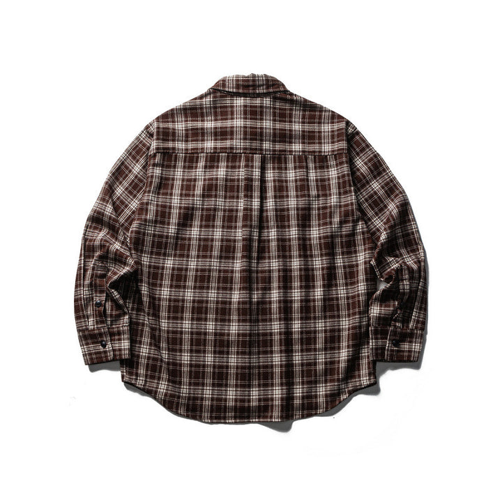 Herren Boxy-Karo-Workshirt aus weichem Flanell mit Doppelbrusttaschen Echo Archiv