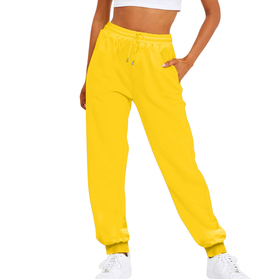 Damen nan komfortable Jogginghose mit Kordelzug Seitentaschen und geripptem Knöchelabschluss Echo Archiv