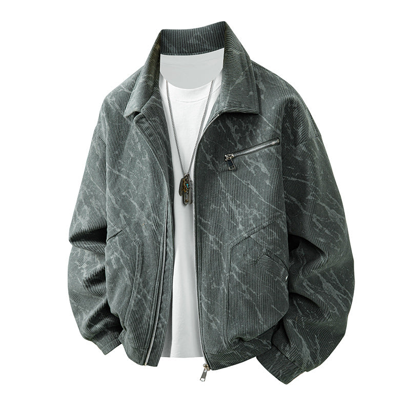 Herren modische Cordjacke mit modernen Akzenten Echoarchiv