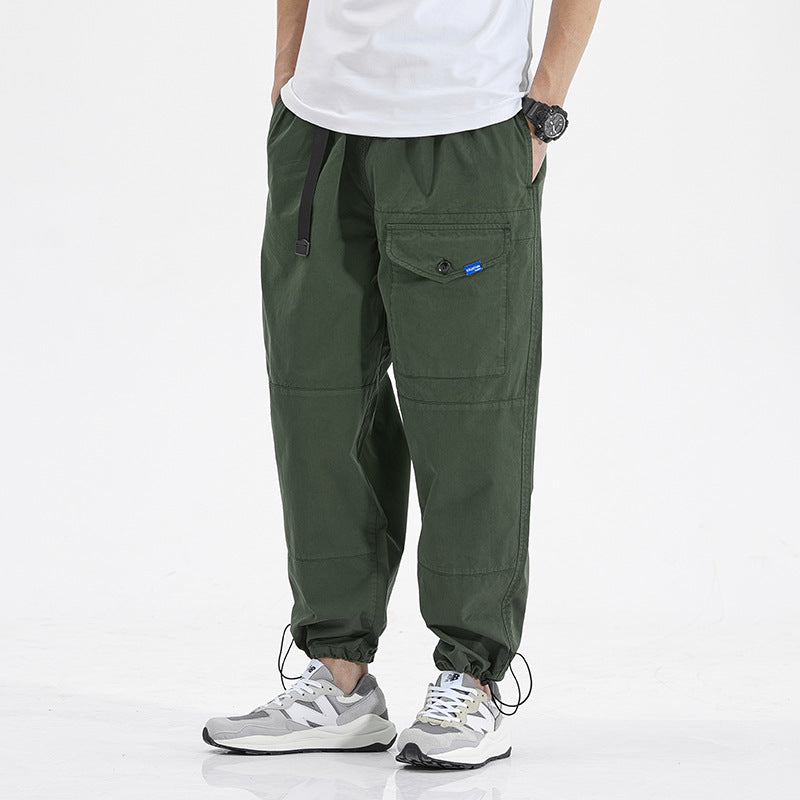 Herren bequeme Cargo-Hose mit vielen Taschen und elastischem Bund Echoarchiv