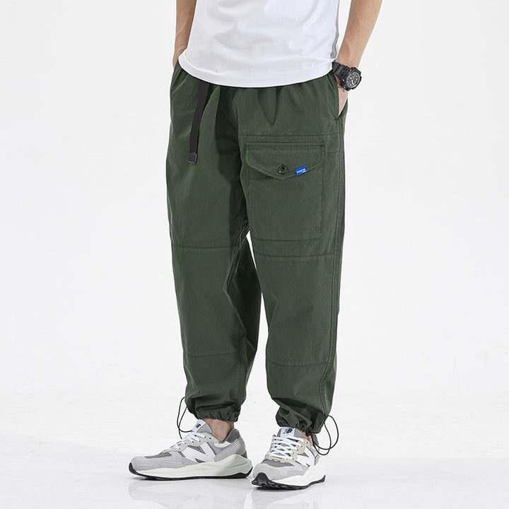 Herren bequeme Cargo-Hose mit vielen Taschen und elastischem Bund Echoarchiv