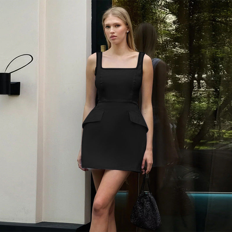Damen figurbetontes Sommerkleid mit praktischen Taschen Echo Archiv