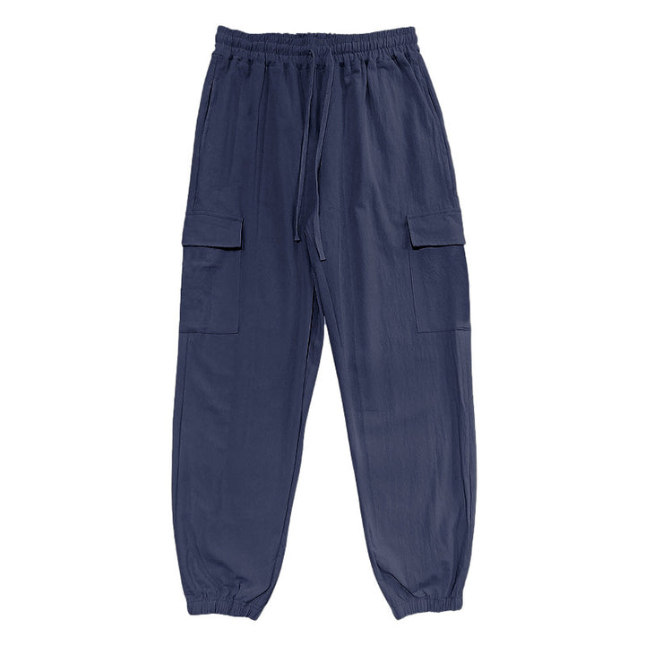 Herren Cargo-Hose mit elastischem Bund und multifunktionalen Taschen Echoarchiv