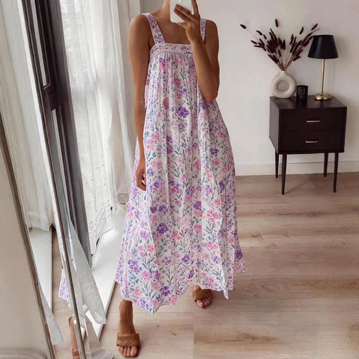 Damen Maxikleid mit floralem Muster und luftiger Passform Echo Archiv