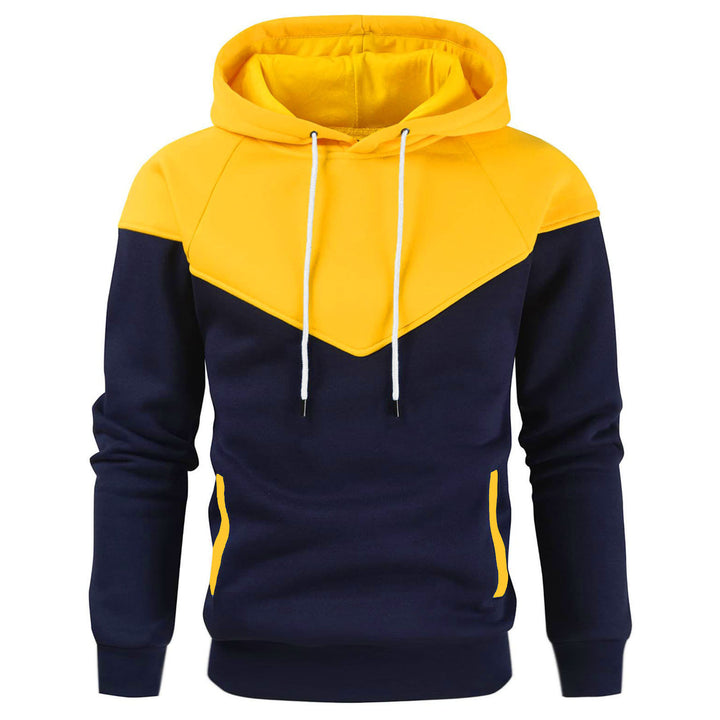 Herren modischer Hoodie mit innovativem Patchwork-Design Echoarchiv