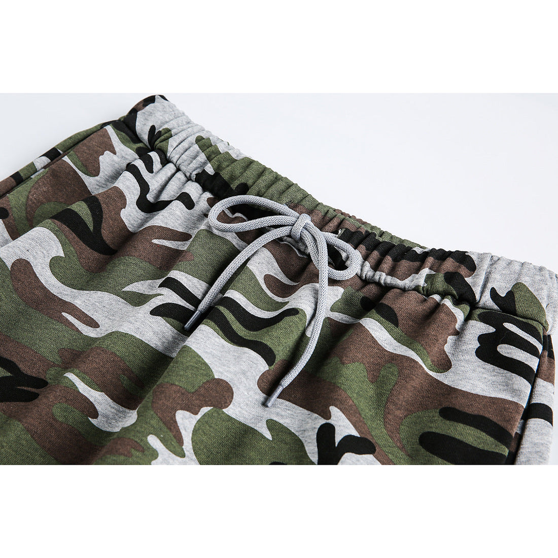 Damen Midi-Rock im Camouflage-Style mit elastischem Bund und Kordelzug Echoarchiv