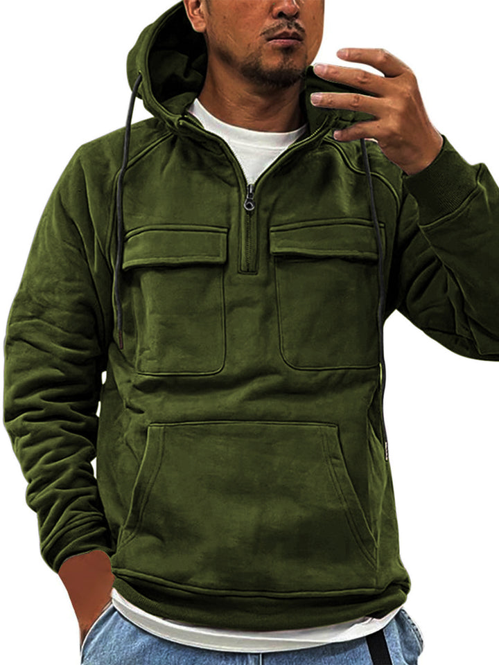 Herren Outdoor-Pullover mit praktischen Taschen und hohem Kragen Echoarchiv