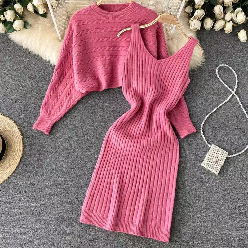 Damen Strickkleid- und Pullover-Set Echo Archiv