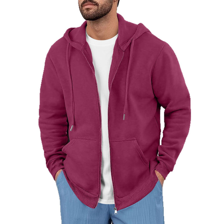 Herren lässige Kapuzenjacke mit atmungsaktivem Sweatstoff und praktischen Taschen Echoarchiv